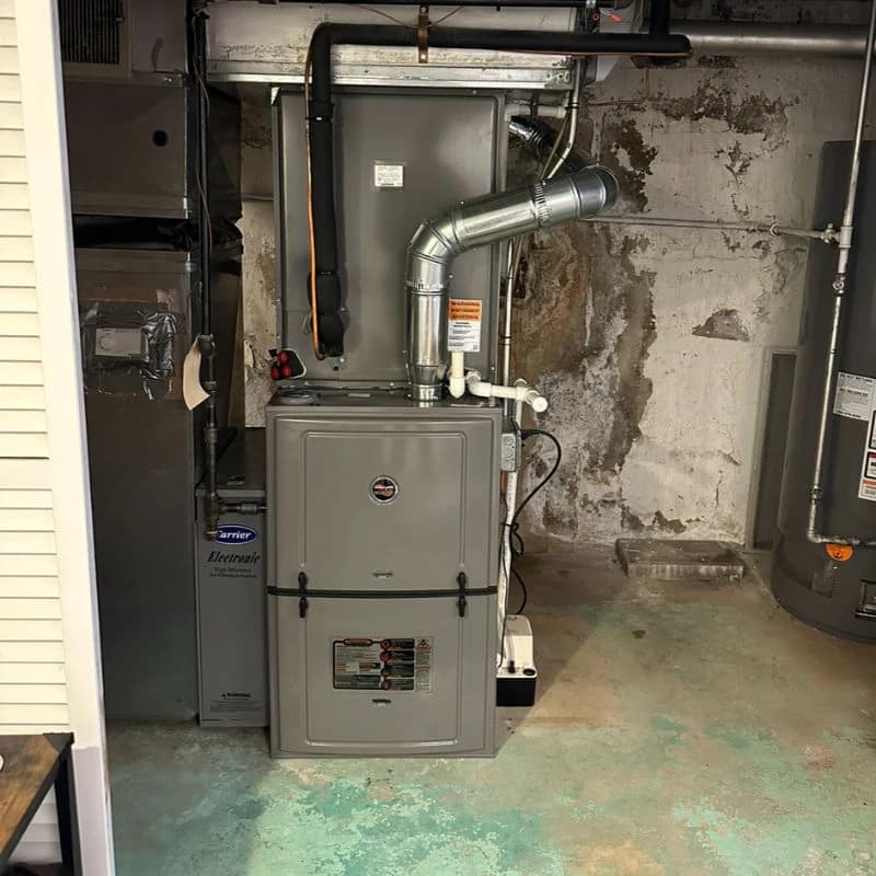 new ruud furnace in garage